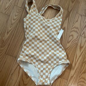 Arq Cleo checkered bodysuit - BNWOT